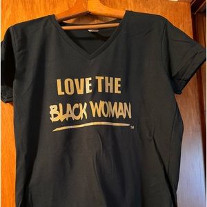 COPY - Exclusive Custom T-Shirts - Black with Custom Gold Lettering